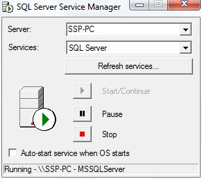 نحوه Stop و Start كردن سرويس SQL